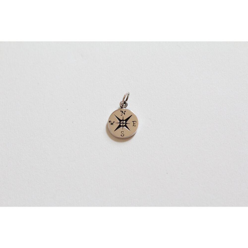 Sterling Silver Tiny Compass Charm - image 3